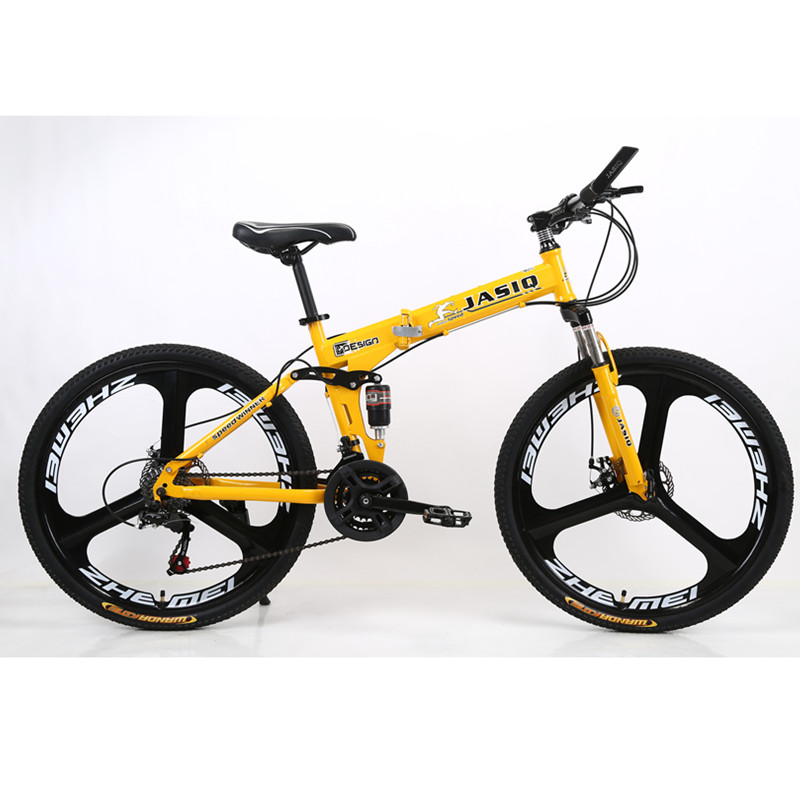 Carbon Steel 26'' Mountain Bike W/ 21 Speeds (Yellow)