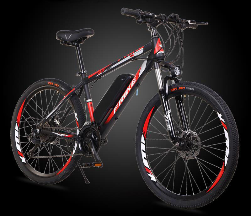 e-Bike 26'' Spoke Wheels Bike W/ 21 Speeds