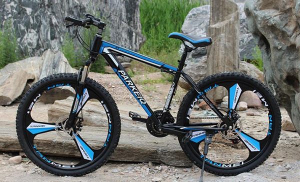 Carbon Steel 26'' 3 Knife Wheels Bike With 21 Speeds (Blue)
