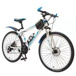 Carbon Steel 26'' 3 Knife Wheels Bike With 21 Speeds (White)