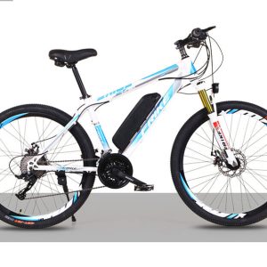 e-Bike 26'' Spoke Wheels Bike W/ 21 Speeds Black / Red